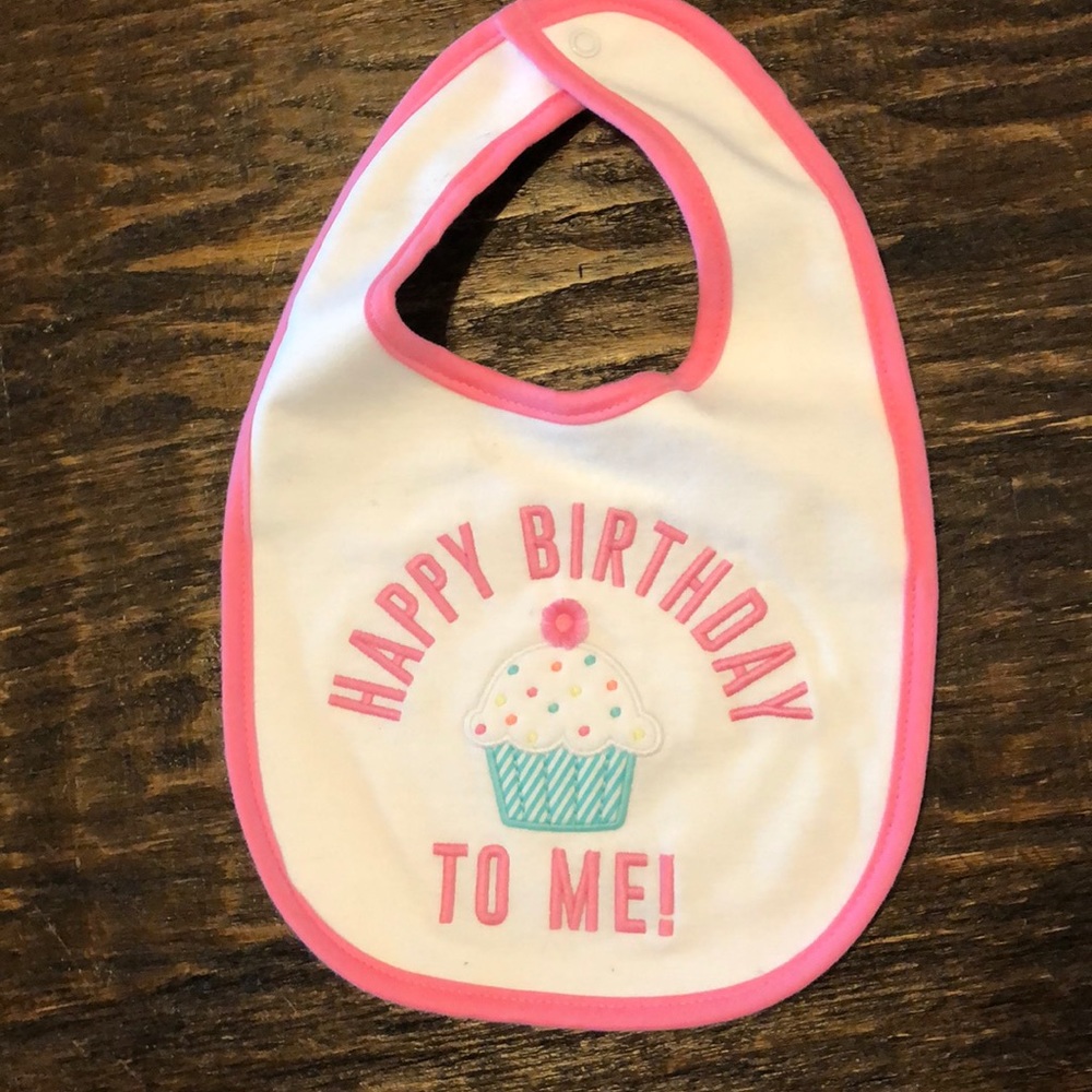 Happy Birthday Bib- never used